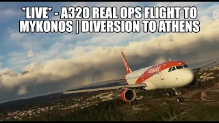 🔴 LIVE: A320 Cat C Airport Real Ops - Venice to Mykonos | Fenix A320, GSX, VATSIM & MSFS