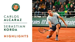 Carlos Alcaraz vs Sebastian Korda - Highlights Round 3 I Roland-Garros 2022