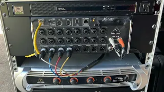 Assembling a PA rack for band using Behringer XR18