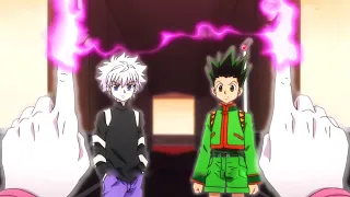 HUNTER×HUNTER（ハンター×ハンター）[ Best Moments #6 ] ウイングが本物のゴンとキルア念を教える、ゴンとキルアがヒソカの警備する回廊に戻る