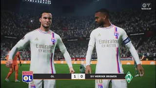 EA FC 24 | Olympique Lyonnais vs Werder Bremen - UEFA Europa League Final | Gameplay PS5