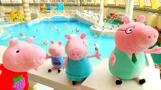 Peppa Pig auf Deutsch. Familie Wutz geht ins Schwimmbad. Video für Kinder.