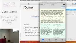 #Pragma Conference2013 - Enhance the look of your app with TextKit