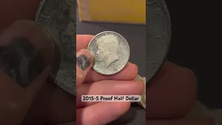 2015-S Proof Half Dollar found Coin Roll Hunting