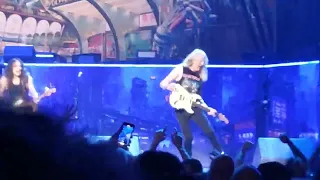 Janick Gers going crazy during Iron Maiden's Iron Maiden Glasgow 26/6/23