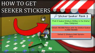 HOW TO GET SEEKER STICKERS IN BEESWARM (Sticker Update)
