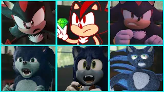 Sonic The Hedgehog Movie - Shadow vs Werehog Uh Meow All Designs Compilation