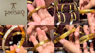 Excellent collection gold kada designs for men with weight and price | tanishq gold kada for men