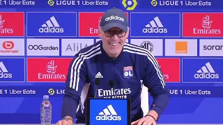 "Notre équipe a des hauts et des bas " Laurent Blanc Conférence de Presse Angers - OL