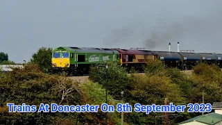 Trains At Doncaster On 8th September 2023