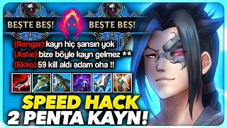 HIZ HİLESİ AÇTIM SANACAKSINIZ !! 1 AFK İLE 2 PENTA 59 KİLL KAYN !! | Ogün Demirci