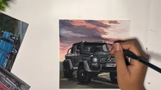 Mercedes-Benz G63 AMG/ Acrylic Painting/ Timelapse