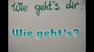 🙋Wie geht's? Wie ging's? Wie soll es gehen? Wie ist es gegangen?@natalialegka