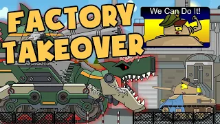 Factory Takeover and Tanks Production  - Cartoons about tanks