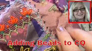 Crazy Quilt Friday ~ Needles, Threads and Beads for your CQ projects ~ DancesWithPitBulls ~