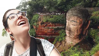 We Visited the LARGEST Stone Buddha in the World!