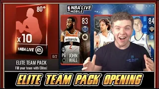 ELITE TEAM PACK OPENING! | NBA LIVE MOBILE 19 S3 ALL ELITE PLAYER PACK!