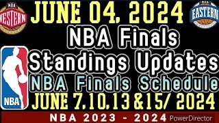 NBA Standings & Game Result Today | June 4, 2024 #nba #standings #games #results #schedule