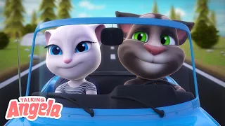 🚙 SUMMER FUN AT THE BEACH #2 ☀️ Starring Talking Angela & Talking Tom (CARTOON Combo)