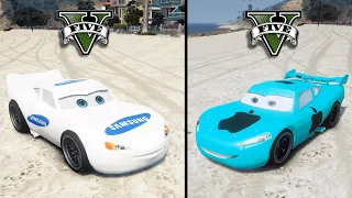 GTA 5 SAMSUNG MCQUEEN VS APPLE MCQUEEN | WHICH IS BEST? | LAXHUL