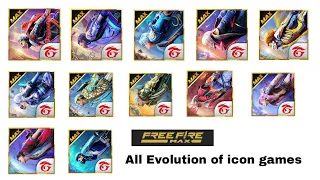 All Evolution of icon games Free Fire versi MAX