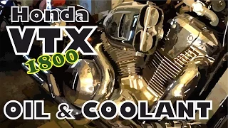 Honda VTX 1800F OIL & COOLANT Replacement IN DETAIL / Заміна масла та охолоджувальної рідини