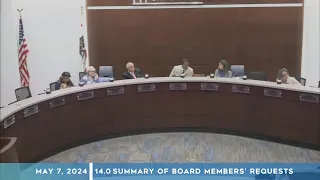 Board of Education Meeting --- May 7, 2024