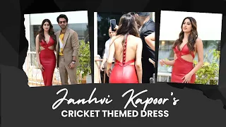 Mr & Mrs Mahi: Janhvi Kapoor's cricket inspired red dress is too hard to miss | Rajkummar Rao Video