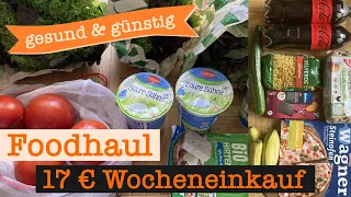 Wocheneinkauf gesund & günstig mit Cashback 17 € | Food Haul mit Food Diary 1 Person