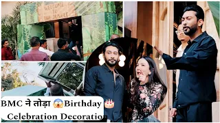 BMC ने तोड़ा Gauahar Khan and Zaid Darbar Son Zehaan 1St Year Birthday 🎂 Celebration 🎊 Decoration||