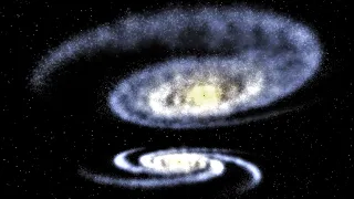 Collision of Milky Way & Andromeda Galaxies (HD) - Universe Sandbox 2