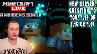 NEW MINECRAFT SERVER!? |A Warden’s Song | Reaction