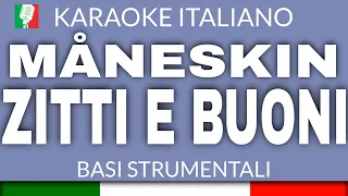 MÅNESKIN - ZITTI E BUONI (KARAOKE VERSION) [base karaoke italiano]🎤