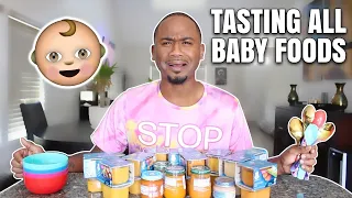 Tasting DISGUSTING BABY FOOD For The First Time | TASTE TEST | Alonzo Lerone