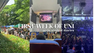 First week of uni vlog 🎒 orientations, archi student, slice of life, philippines.