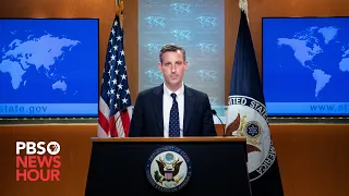 WATCH LIVE: State Department spokesman Ned Price holds news briefing amid Russian attack on Ukraine