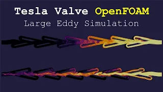 Tesla Valve OpenFOAM: Large Eddy Simulation