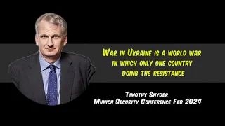 Timothy Snyder at 7th Ukrainian Lunch on the Margins of the Munich Security Conference | MSC 2024