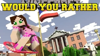 Minecraft: WOULD YOU RATHER?! (SO INSANE!) - Mini-Game