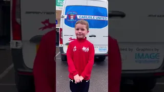 Caleb meets Alfie McCalmont of Carlisle Utd (formerly Leeds Utd) and Northern Ireland ☘️⚽️