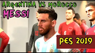 PES 2019 | Morocco vs Argentina | ARGENTINA New SQUAD 2020 | Gameplay [1080p HD 60FPS PC]