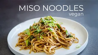 How to make Japanese style Miso Noodles Stir Fry Recipe