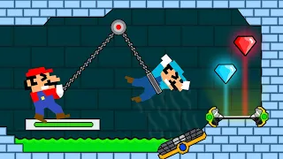 Mario HOT & Mario ICE Escape the Watergirl and Fireboy (Part 53)