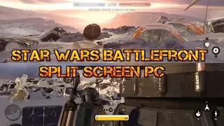 Star Wars BattleFront How To Play Split Screen/Co-op Разделенный экран ПК PC
