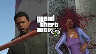 GTA 5 Lamar kills denise in the final mission