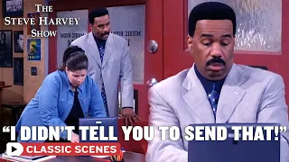 Steve Sends The Wrong Email (ft Steve Harvey) | The Steve Harvey Show