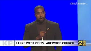 Kanye West visits Lakewood Church