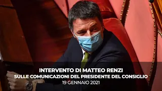 L'intervento di Matteo Renzi in Senato per la fiducia al Governo | 19 gennaio 2021