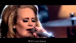 Adele   One And Only HD OFFICIAL VIDEO LYRICS LIVE)