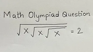 A Chinese Math Olympiad Question | You should know this trick!